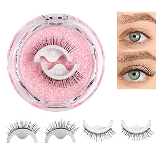 Self Adhesive Eyelashes Reusable False Eyelashes,Pre Glued Eyelashes,Reusable Adhesive Eyelashes,Stick on Eyelashes,Reusable Eyelashes Self Adhes