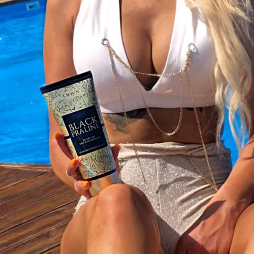 Onyx Black Praline Dark Tanning Cream for Sunbeds - Black Bronzer - Immediate Chocolate Tan