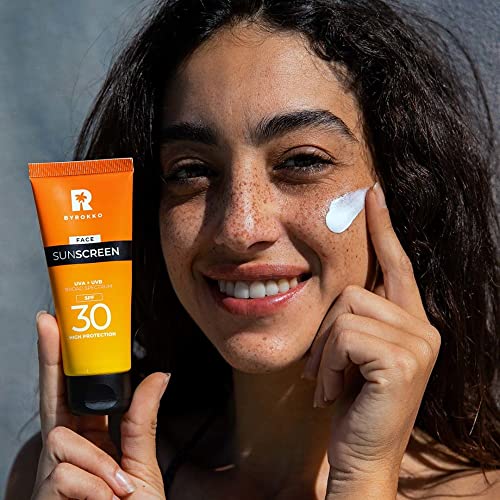 BYROKKO Face Sunscreen SPF 30 | Light Moisturizing Emulsion with High UVA/UVB Protection Formula For Daily Use (50 ml)