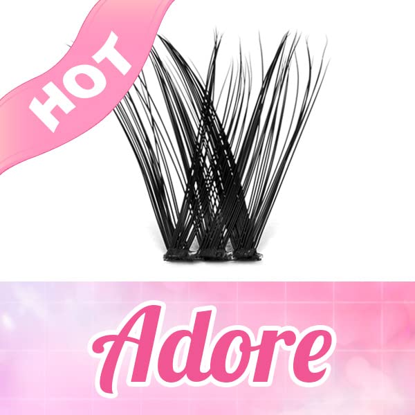 Lash Clusters, 72 Pcs Individual Cluster Lashes DIY Lash Extension 8-16mm Eyelash Clusters Volume Wispy Lashes Super Thin Band Reusable Soft & Co