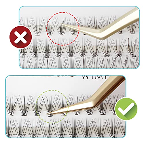 Oreola False Eyelashes Individual Natural Eyelash Individual Lashes Cluster for DIY at Home Ultra-Light Individual Cluster Lash Extensions 0.07C