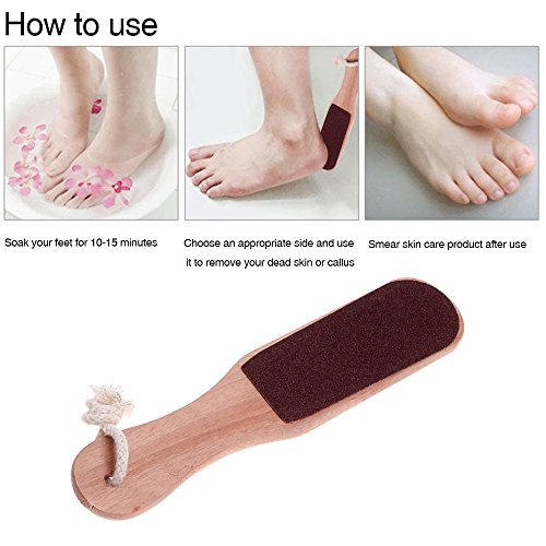 Anself Double Sided Foot Rasp Manicure File Callus Remover Pedicure Tool