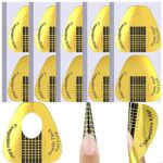 200 Pcs Nail Forms Sticker for Gel Builder, Nail Extension Form for Acrylic, UV Gel, Polygel for Nail Art