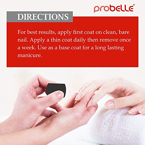 Probelle Nail Strengthener, Nail Strengthening Treatment, Nail Growth and Repair, Stops Peeling, Splits, Chips, Cracks, and Strengthens Nails (Cl