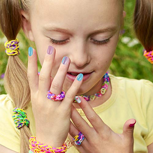 RosewineC 72 Pieces Girls Press on Nails Fake Nails Artificial Nail Tips Children Full Cover Short False Fingernails for Girls Kids Nail Art Deco