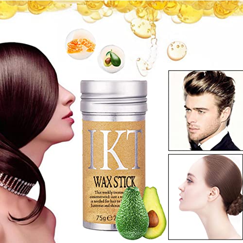 Hair Wax Stick, Smooth Stick for Hair Finishing Stick Hair Pomade Stick Edge Control,Non-greasy Styling,Styling Products for Fly Away and Edge Fr