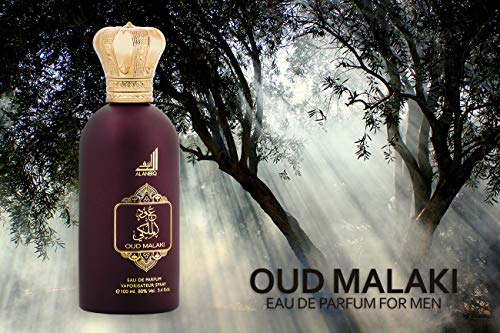 Oud Malaki Arabic Perfume for Men - Eau de Parfum Spray Cologne for Man by Al Aneeq (100ml)