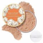 Setting Powder,Pink Face Powder,Loose Powder,Make Up Translucent Setting Powder,Loose Setting Powder With Powder Puff,Control Oil Fixing Face Pow