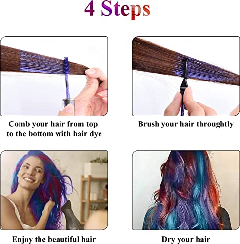 Hair Chalks For Girls,Hair Chalk,Temporary Hair Colour Spray, Hair Mascara,Coloured Hairspray For Kids,Wash In Wash Out Hair Colour,Wash Out Hair