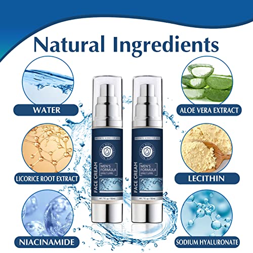 Mens Face Cream, 6 in 1 Mens Face Moisturizer, Mens Anti Aging Face Cream, Anti-Wrinkle & Firming Face Moisturizer, Face Lotion for Men, Face Cre