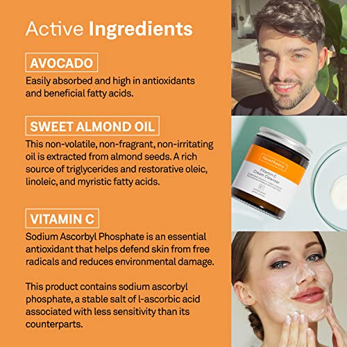 facetheory Vitamin C Cream Cleanser C1- Stabilised Vitamin C Face Wash, Face Wash Dry Skin, Hydrating Cleanser, Vegan & Cruelty-Free, Made in the