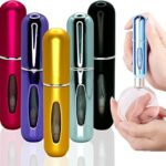 Blue Gloss Refillable Perfume Atomizer – 5 Ml Mini Empty Refill Spray Bottle, Small Portable Pocket Perfume Dispenser, Must Haves Essentials for