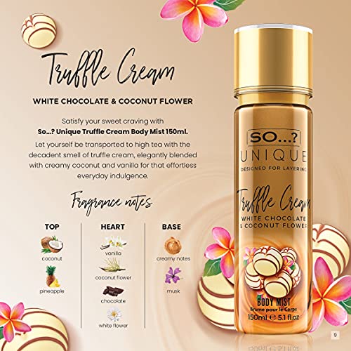 So…? Unique Womens Truffle Cream Body Mist Fragrance Sray 150ml