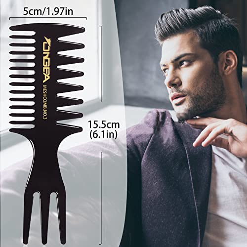 Styling Hair Comb Wide Tooth Comb Fantail Comb Hairdressing Comb Professional Barber Hairstylist Comb Accessories Shaping Wet Barber Double-sided