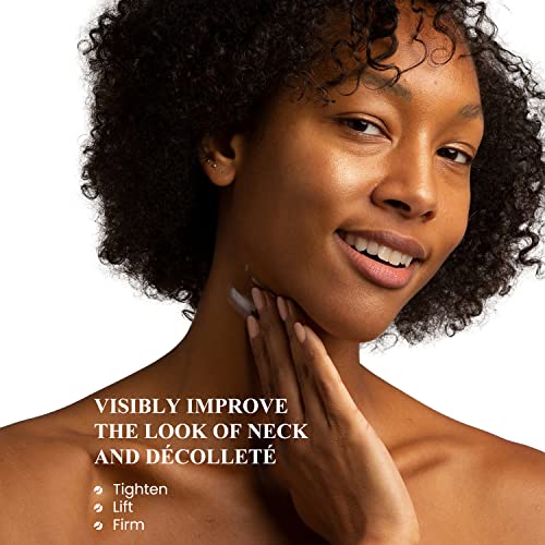 Neck Firming Cream with Peptides & Retinol - Anti Aging Skin Tightening Cream to Reduce Wrinkles, Neck Lines, Age Spots & Sagging Skin - Natural