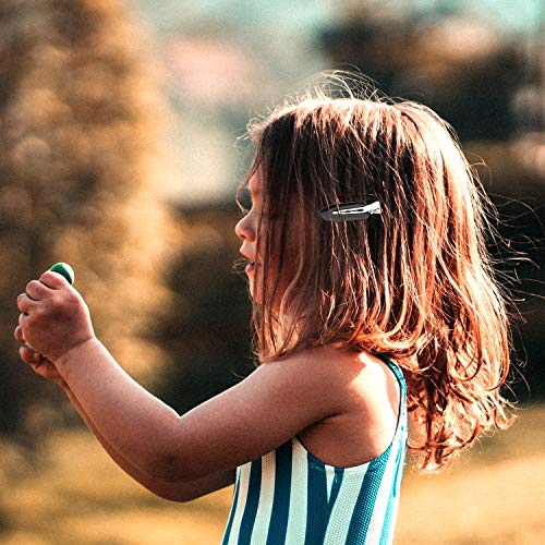 SAVITA 8Pcs No Bend Hair Clips, No Crease Curl Pin Clips Hair Clips Barrettes for Hair Styling, Face Washing, Makeup Application (Black)