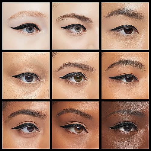 Erinde Black Gel Eyeliner, Waterproof Long Lasting Cream Eyeliner Gel, High-Intensity Pigments Smudge-Proof Eye Liner Makeup, Water-Resistant Eye