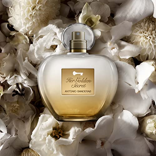 Antonio Banderas Perfumes - Her golden secret - Eau de toilette Spray for Women - Long Lasting - Femenine, Charming and Romantic Fragance - Fruit