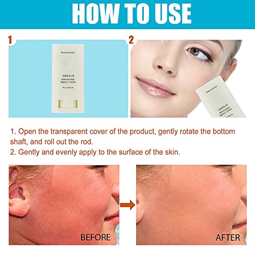 North Korean Matte Sunscreen Stick with Mugwort and Camellia Extracts for Long-Lasting Moisturizing Sun Protection-1PC