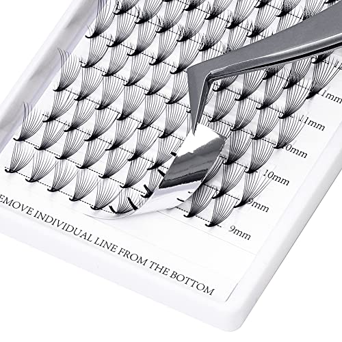 Pre Made Fan Eyelashes Extensions 10D Fans 0.07mm D Curl 8-14mm Mix Cluster Eyelash Extensions Premade Fans Volume Russian Lashes Fan Individual