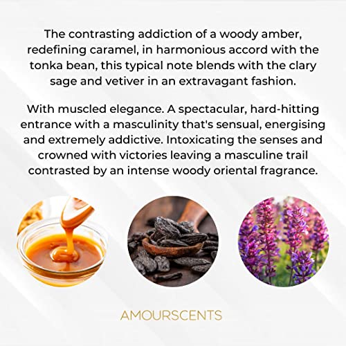 Scandal Pour Homme Men - Inspired Alternative Perfume, Extrait De Parfum, Fragrance For Men - Odium For Him (50ml)