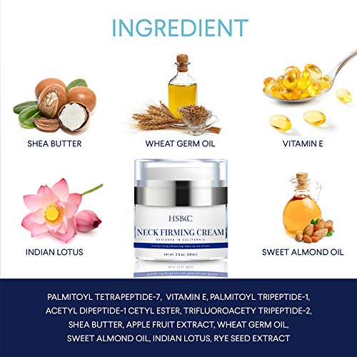 HSBCC Neck Firming Cream, Neck Cream, Anti Wrinkle Cream, Double Chin Reducer Cream, Skin Tightening and Crepe Skin Repair Cream
