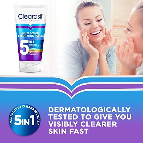 Clearasil 5-in-1 Exfoliating Scrub, 150 ml