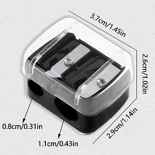 Eyeliner Sharpener Dual Pencil Sharpener Cosmetic Pencil Sharpener Lip Liner Sharpener Eyeliner Sharpener Eye Multi-Sized Eyebrow Pencil Sharpene