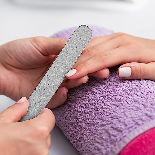 8" Nail File Diamond Deb/Dust Coated Coarse/Rough Toenail Files - Rough and Fine Sided Nail Files Podiatry Manicure Autoclavable (6")
