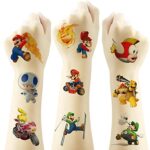 Temporary Tattoo for Kids, 20 Sheets Big Children's Temporary Tattoo Body Art Tattoo Stickers,Goody Bag Stuffers Party Bag Fillers (2x2 Inch) …