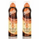 2 Malibu Aerosol Continuous Dry Oil Sprays SPF 6. Pack Contains 2 Bottles - 175ml Each