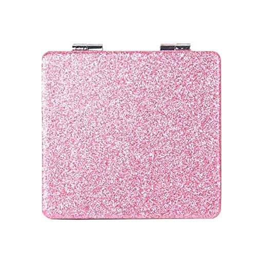 OMIRO Compact Makeup Mirror, Square Ultra Portable Mini Size 1X/3X Magnifying Glass Purse Mirrors with PU Leather for Travel and Handbag