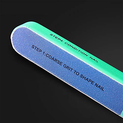 Professional Nail File Six-Sided Polishing Sandpaper Sanding Blocks Board Nail Buffer 7-in-1 Nail Buffer Manicure Tool for Nail Grooming Styling