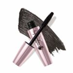 Music Flower Mascara Black Volume and Length, Waterproof Telescopic Mascara with Silicone Brush Head, Smudge Proof, Clump Free, Long Lasting Volu