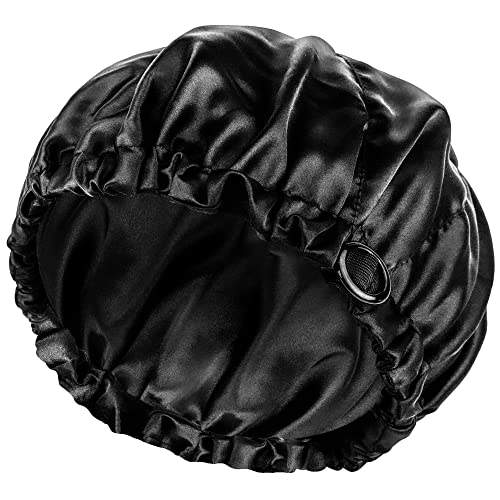 Mavenchy Adjustable Silk Bonnet for Curly Hair 34cm Diameter - Perfect to All Hair Lengths - 1pc Premium Quality Double Layered Non-Bleeding Hair
