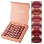 6PCS Matte Liquid Lipstick Makeup Set Matte liquid Long-Lasting and Waterproof Wear Non-Stick Cup Lip Gloss Great Choice and Gift for Woman Girls