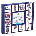 Ingala Premium Glitter Tattoo Kit for Boys and Girls | Unique Professional Glitter Tattoos for Kids and Adults | 74 Amazing Glitter Tattoo Stenci