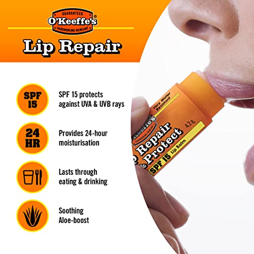 O'Keeffe's Lip Repair and Protect SPF15 4.2g