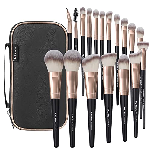 Makeup Brushes MAANGE 18 Pcs Professional Makeup Brush Set Premium Synthetic Face Kabuki Make Up Brushes Foundation Brush Blush Powder Eye Shadow