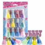 Disney Princess - Townley Girl Non-Toxic Water-Based Peel-Off Safe Quick Dry Nail Polish|Gift Kit Set for Kids Tween Girls|12 Pcs - Perfect for P