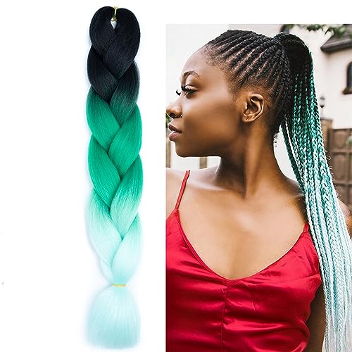 Braiding Hair Extensions Braiding Hair Fashion Synthetic Braid Hair Extensions for Women Braiding Coloured Hair for Braiding DIY Wigs Cosplay (Bl