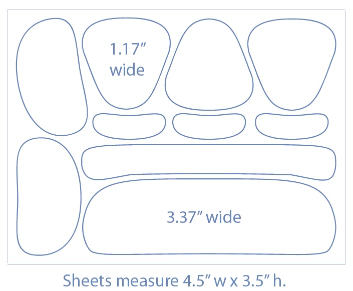 Facial Smoothies VARIETY Wrinkle Remover Strips - 160 anti-wrinkle patches in 6 shapes