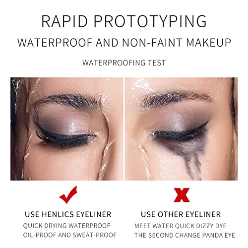 HANDAIYAN Eyeliner,Liquid Eyeliner,White Eyeliner Pencil,Quick Dry,Long Lasting,Waterproof Eye Liner,Highly Pigmented,Smudge-Proof coloured Eye L
