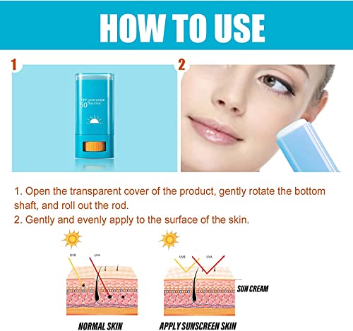 Super Active Airy SUNShield Moisturiser Sun Stick SPF50+ PA++++, Water Resistant Strong UV Protection Anytime Easy to Apply, Face Sunscreen For S