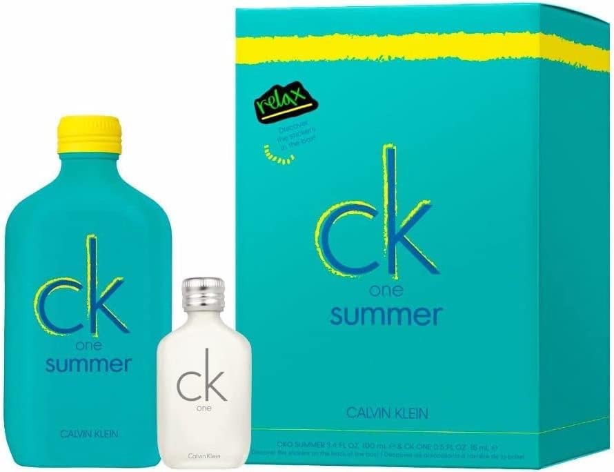 Ca|vin K|ein One Summer 2020 Eau de Toilette EDT Mens Gents Ladies Womens Unisex Fragrance 100ml & 15ml CK One Gift Set