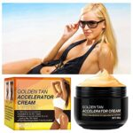 Brown Tanning Accelerator Creams, Brown Tanning Creams, Carrot Oil Tanning Creams for Sunbeds, Natural Ingredients Intensive Tanning Gel for Outd