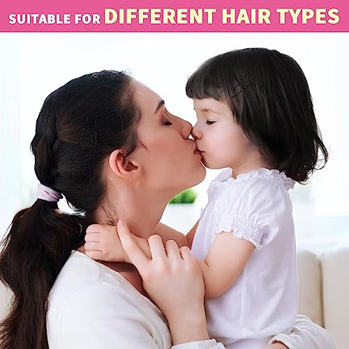 BLISSMAX Bobby Pins 100 Pcs, 5cm Black Long Hair Grips with Storage Box Thicker & Strong Pins for All Hair Types – Hair Pins for Hair Styling Mak