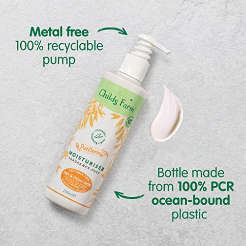 Childs Farm | Family OatDerma Moisturiser 250ml| Fragrance-Free | Soothing Oats for Dry & Itchy Skin