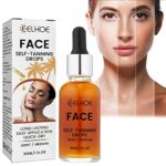 Face Tanning Drops, 30ML Self Tanning Drops For Face, Natural Face Tanner Drops, Create Bronzed Skin, Tanning Drops to Add to Moisturiser, Gradua