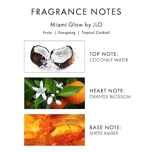 Jennifer Lopez Miami Glow Eau De Toilette Spray, 100ml Fine Fragrance from an Approved Stockist